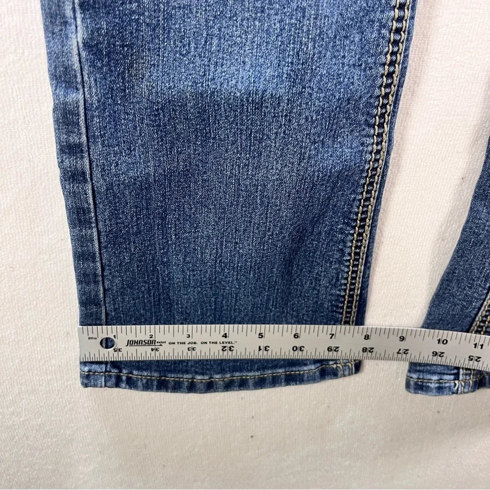 Earl Jean Flap pocket Bootcut‎ Jeans Womens 6 Blue Denim Stretch Cute 2930